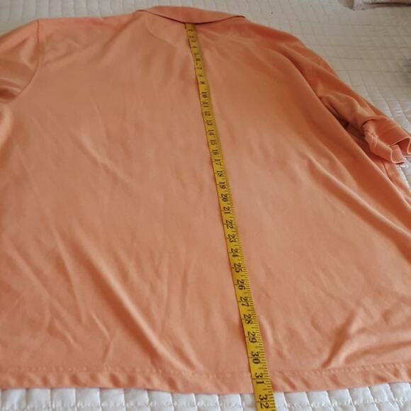 Mens Sz XL Orange Cool Skin Moisture Wicking Breathable SS Polo Golf Shirt - Picture 9 of 11